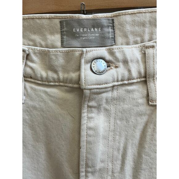 Everlane The Original Cheeky Organic Cotton Ecru Size 29 Jean 27.5 Inch Inseam - Picture 6 of 13